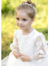 Ivory Fabulous Long Sleeves Flower Girl Dress Infant Dress